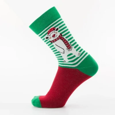 Оптовая продажа, женские зимние мультяшные коралловые флисовые носки выше колена, нечеткие длинные носки, милые рождественские уютные носки
